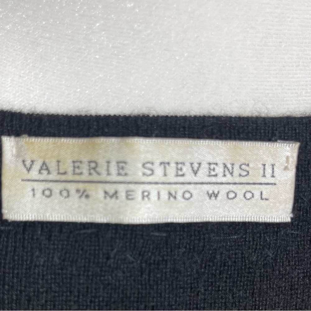 Valerie Stevens Black Cardigan with Embellished Trim - Picture 5 of 8